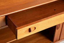 Load image into Gallery viewer, Midcentury Teak Sideboard with Tambour Doors by Dalescraft