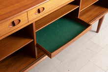 Load image into Gallery viewer, Midcentury Teak Sideboard with Tambour Doors by Dalescraft