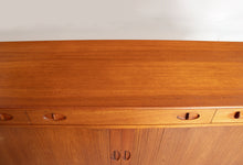 Load image into Gallery viewer, Midcentury Teak Sideboard with Tambour Doors by Dalescraft