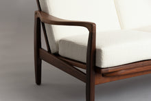 Load image into Gallery viewer, Midcentury Three Seater Sofa in Afromosia by Toothill c.1965