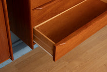 Load image into Gallery viewer, Midcentury Wall Mounted Teak Bookcase with drawers c.1970