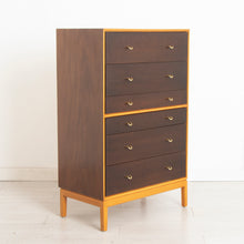 Load image into Gallery viewer, Midcentury Walnut Chest of Six Drawers by John & Sylvia Reid for Stag c.1965