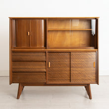 Load image into Gallery viewer, Midcentury Walnut Drinks Cabinet with Tambour Doors c.1965