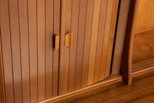 Load image into Gallery viewer, Midcentury Walnut Drinks Cabinet with Tambour Doors c.1965