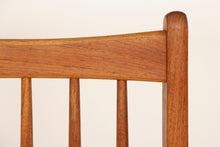 Load image into Gallery viewer, Pair of Danish Midcentury Teak Dining Chairs with Paper Cord Seats by Arne Hovmand Olsen