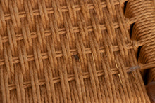 Load image into Gallery viewer, Pair of Danish Midcentury Teak Dining Chairs with Paper Cord Seats by Arne Hovmand Olsen