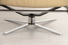 Load image into Gallery viewer, Pair of Midcentury Pieff 'Gamma' Leather & Chrome Swivel Armchairs c.1970s