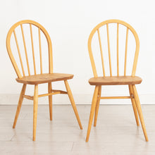 Load image into Gallery viewer, Pair of Midcentury Model 400 Chairs in Elm & Beech by Ercol c.1965