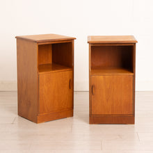Load image into Gallery viewer, Pair of Midcentury Teak Bedside Cabinets c.1960