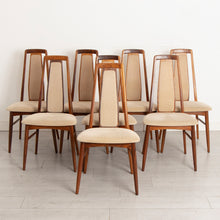 Load image into Gallery viewer, Set 8 Danish ''Eva'' dining Chairs by Niels Koefoed c.1960