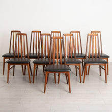 Load image into Gallery viewer, Set of 10 Danish 'Eva' Teak Dining Chairs by Niels Koefoed
