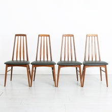 Load image into Gallery viewer, Set of 4 Danish 'Eva' Teak Dining Chairs by Niels Koefoed c.1960