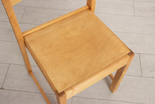 Load image into Gallery viewer, Set of 4 Midcentury Finnish Stackable Chairs in Birch c.1950s