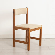 Load image into Gallery viewer, Set of 6 Danish Midcentury Style Teak Chairs with Original Fabric c.1980