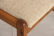 Load image into Gallery viewer, Set of 6 Danish Midcentury Style Teak Chairs with Original Fabric c.1980