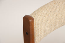 Load image into Gallery viewer, Set of 6 Danish Midcentury Style Teak Chairs with Original Fabric c.1980