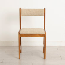 Load image into Gallery viewer, Set of 6 Danish Midcentury Style Teak Chairs with Original Fabric c.1980
