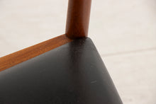 Load image into Gallery viewer, Set of 6 McIntosh Teak Dining Chairs with Original Black Vinyl Upholstery c.1960