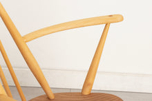 Load image into Gallery viewer, Set of 6 Midcentury Goldsmith Dining Chairs by Ercol, with Blue Labels