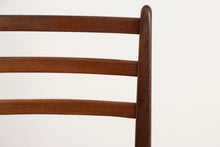 Load image into Gallery viewer, Set of Eight Midcentury G-Plan Dining Chairs with Original Navy Blue Vinyl Seats