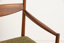 Load image into Gallery viewer, Set of Eight Teak Dining Chairs by McIntosh in Original Green Upholstery