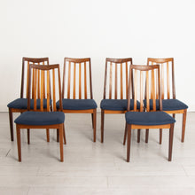 Load image into Gallery viewer, Set of Six Midcentury Fresco Dining Chairs in Teak by G Plan c.1970