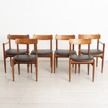 Load image into Gallery viewer, Set of Six Midcentury Teak Dining Chairs c.1960