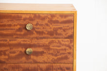 Load image into Gallery viewer, Small Midcentury Chest of Drawers in Mahogany with Circular Brass Handles c.1960