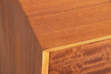 Load image into Gallery viewer, Small Midcentury Chest of Drawers in Mahogany with Circular Brass Handles c.1960
