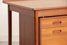 Load image into Gallery viewer, Swedish Midcentury Teak Desk by Seffle Möbelfabrik c.1960s