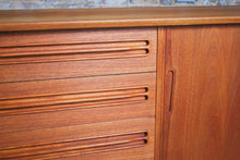 Load image into Gallery viewer, Danish Mid Century solid teak sideboard, circa 1960s.