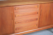 Load image into Gallery viewer, Danish Mid Century solid teak sideboard, circa 1960s.