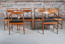 Load image into Gallery viewer, Set of 6 British McIntosh Mid Century teak dining chairs, circa 1960s
