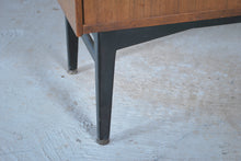 Load image into Gallery viewer, British Mid Century Nathan drinks cabinet in tola and black, circa 1950s.