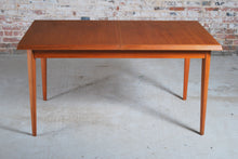 Load image into Gallery viewer, Danish Mid Century extending teak dining table by Fritz Hansen, circa 1960s