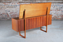 Load image into Gallery viewer, Mid Century teak dressing table by William Lawrence, Nottingham, England, circa 1960s.