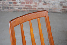 Load image into Gallery viewer, A Danish Mid Century set of 6 elegant Teak "Eva" dining chairs by Niels Koefoed for Koefoeds Hornslet, circa 1960s.