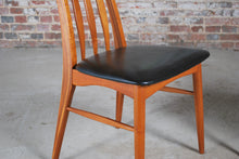 Load image into Gallery viewer, A Danish Mid Century set of 6 elegant Teak "Eva" dining chairs by Niels Koefoed for Koefoeds Hornslet, circa 1960s.