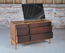 Load image into Gallery viewer, British Mid Century walnut dresser / chest of drawers by John and Sylvia Reid for Stag, circa 1960s.