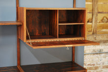 Load image into Gallery viewer, Danish Mid Century PS System rosewood modular wall system designed by Peter Sorensen, circa 1960s.