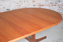 Load image into Gallery viewer, Swedish Mid Century extending solid teak dining table by Karl Erik Ekselius for J.O. Carlson, circa 1960s