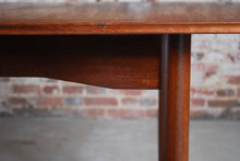 Load image into Gallery viewer, Mid Century extending teak dining table and 6 chairs, circa 1960s.