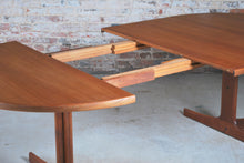 Load image into Gallery viewer, Swedish Mid Century extending solid teak dining table by Karl Erik Ekselius for J.O. Carlson, circa 1960s