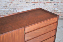 Load image into Gallery viewer, Mid Century solid afromosia sideboard designed by Richard Hornby for Heal's, circa 1960s.