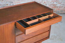 Load image into Gallery viewer, Mid Century solid afromosia sideboard designed by Richard Hornby for Heal's, circa 1960s.