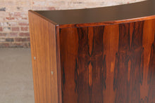 Load image into Gallery viewer, Danish Mid Century rosewood bar by Erik Buch for Dyrlund, circa 1960s.