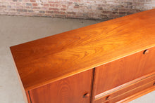 Load image into Gallery viewer, Large Danish Mid Century teak sideboard by Clausen & Son, circa 1960s