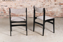 Load image into Gallery viewer, Set of 4 Danish Mid Century dining chairs by Erik Buch, circa 1960s.
