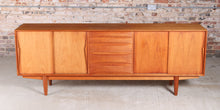 Load image into Gallery viewer, Large Mid Century teak sideboard in the manner of Arne Vodder by Dyrlund, Denmark