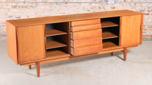 Load image into Gallery viewer, Large Mid Century teak sideboard in the manner of Arne Vodder by Dyrlund, Denmark